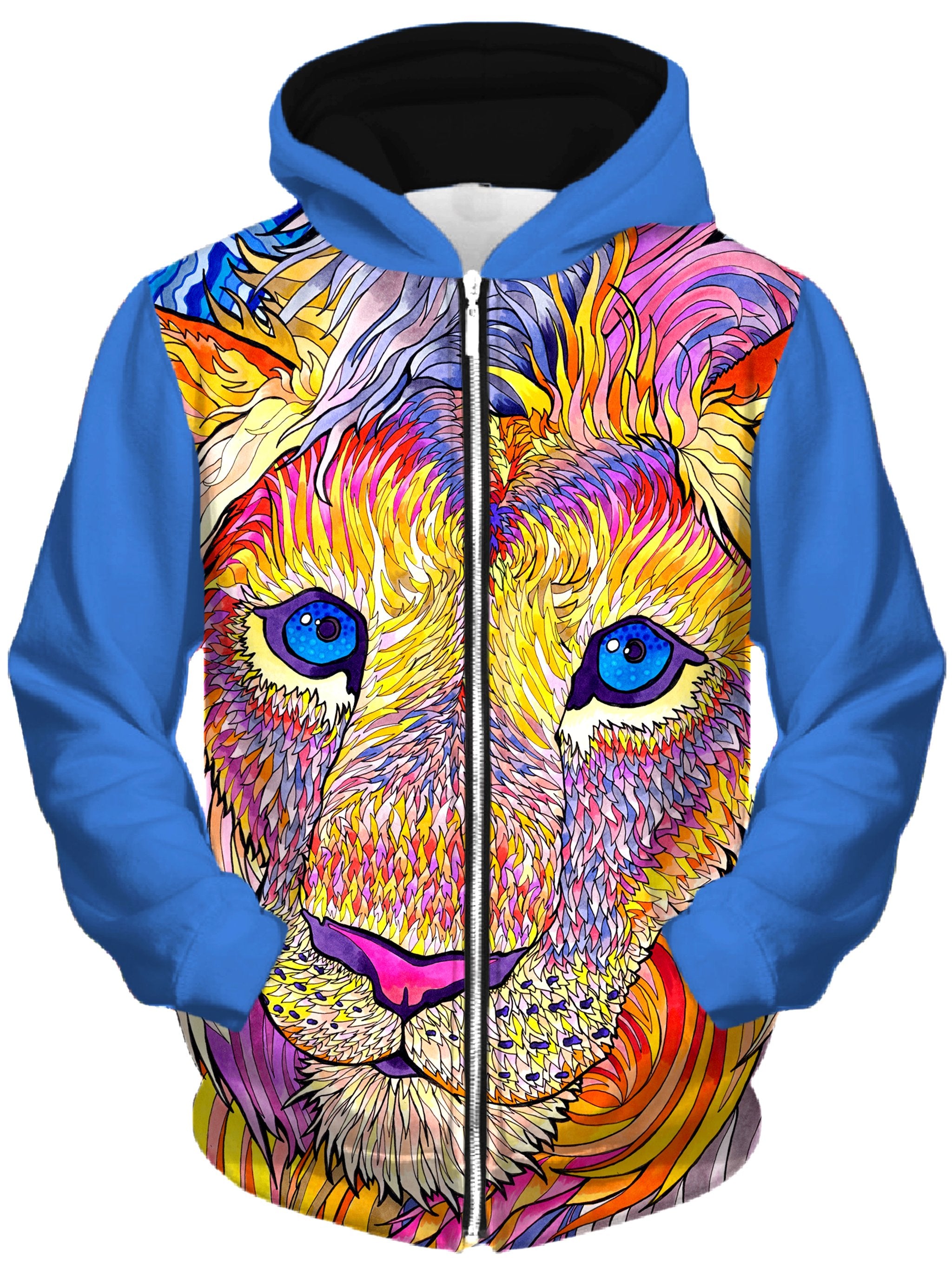 Kaleidoscopic King 2 Unisex Zip-Up Hoodie, Rachel Rosenkoetter, T6 - Epic Hoodie