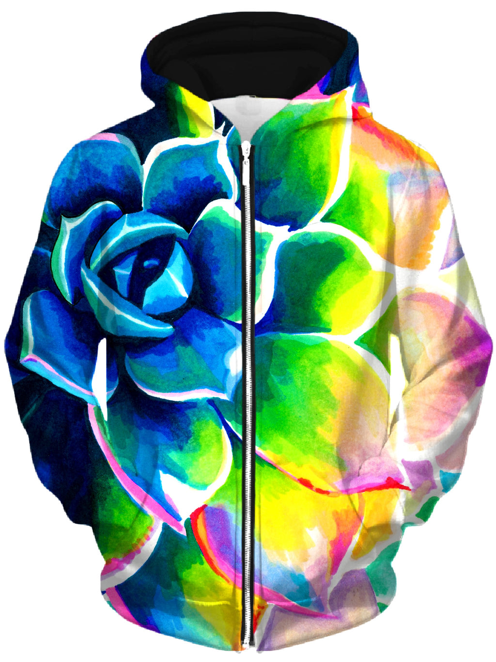 Supp Succulent Unisex Zip-Up Hoodie, Rachel Rosenkoetter, T6 - Epic Hoodie