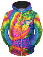 Rainbow Dragon Unisex Zip-Up Hoodie Rachel Rosenkoetter Epic Hoodie