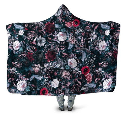 Blue Garden Hooded Blanket Riza Peker Epic Hoodie