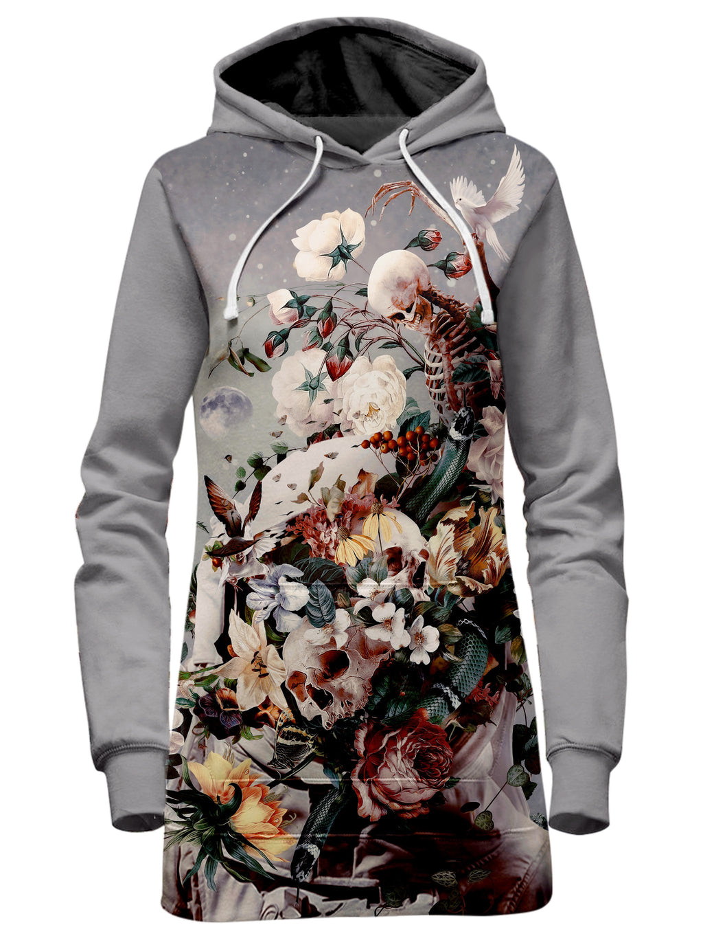 Floral Space Hoodie Dress Riza Peker Epic Hoodie