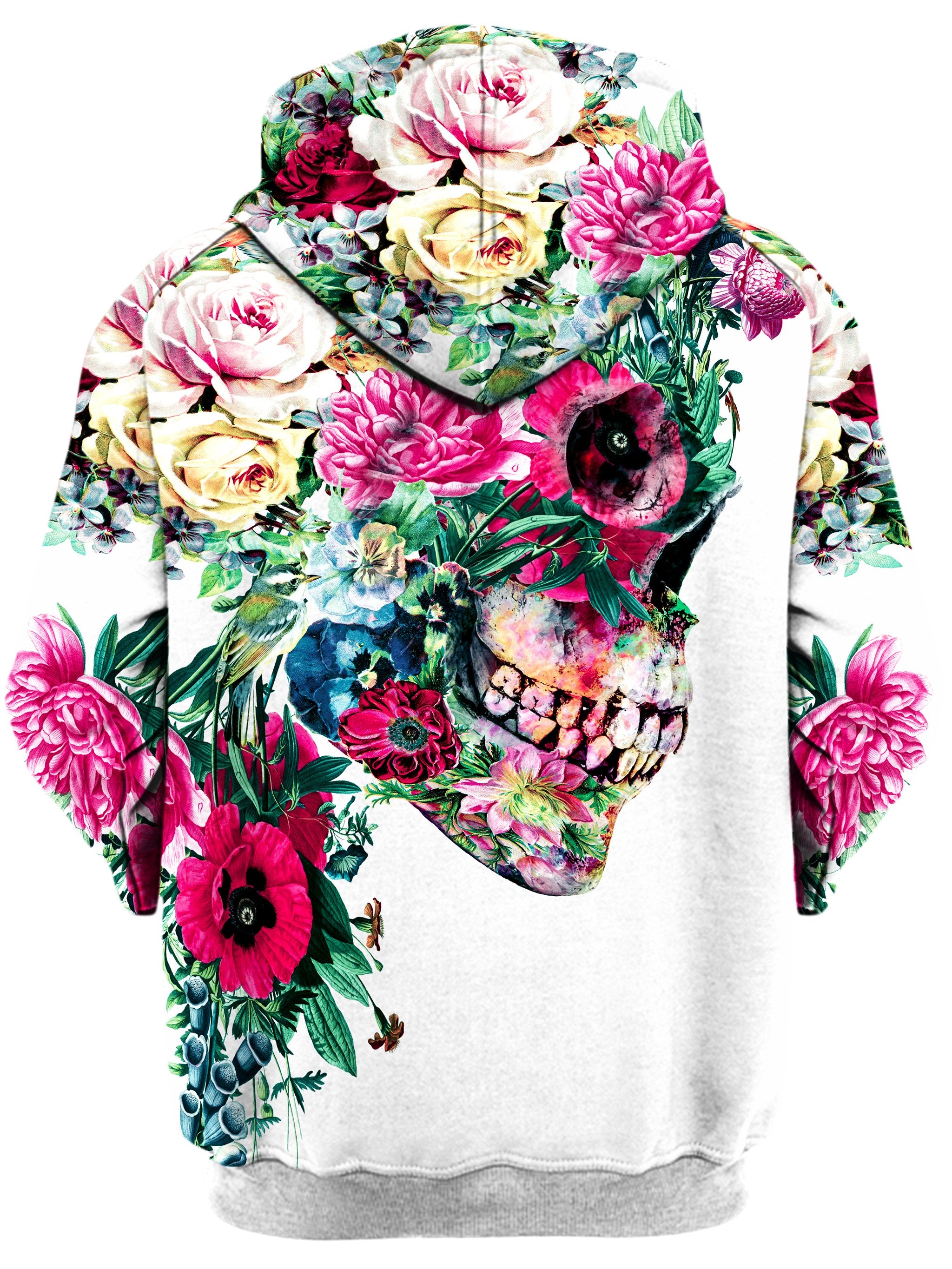 Floral Dorian Unisex Zip-Up Hoodie Riza Peker Epic Hoodie