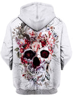 Floral Skull Unisex Hoodie Riza Peker Epic Hoodie