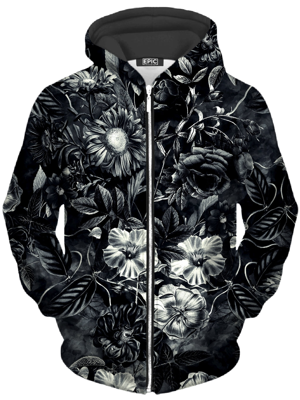Darkness Unisex Zip-Up Hoodie Riza Peker Epic Hoodie