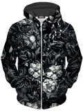 Darkness Unisex Zip-Up Hoodie Riza Peker Epic Hoodie