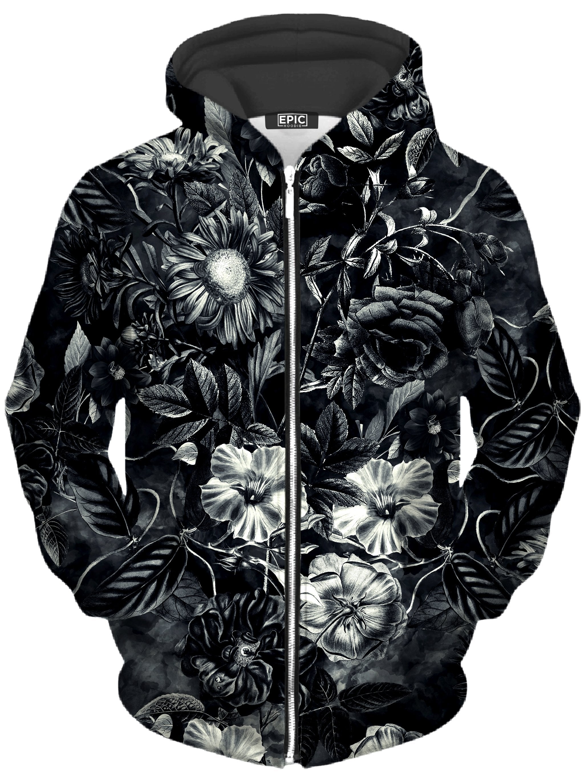 Darkness Unisex Zip-Up Hoodie Riza Peker Epic Hoodie