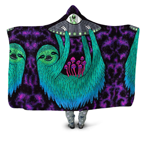 Sloth Abduction Hooded Blanket Set 4 Lyfe Epic Hoodie