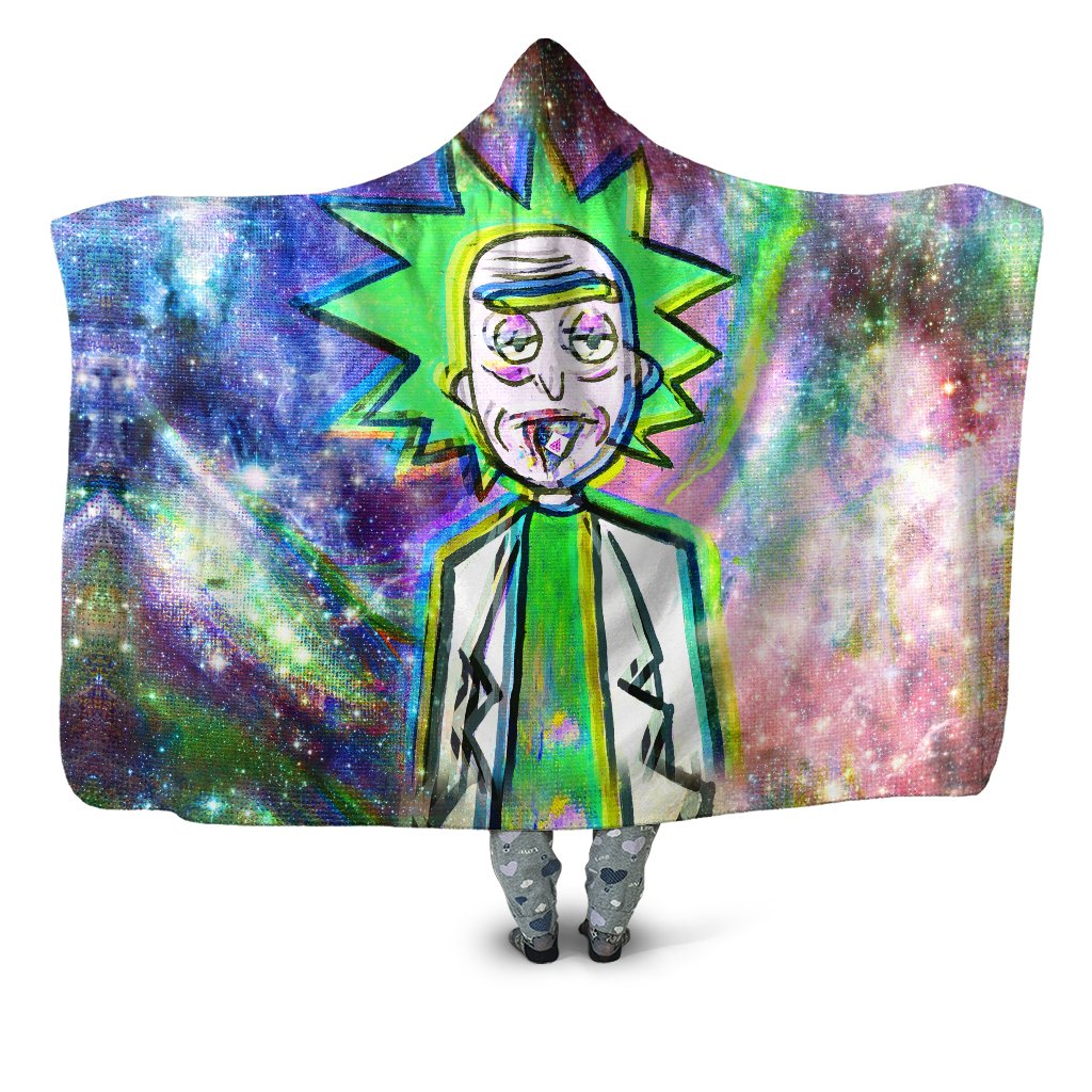 Trippy Rick Hooded Blanket Set 4 Lyfe Epic Hoodie