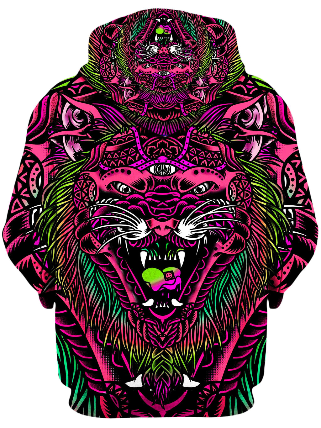 Acid Tiger Pink Unisex Hoodie Set 4 Lyfe Epic Hoodie