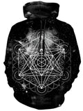 Black Space Metatrons Cube Unisex Hoodie Set 4 Lyfe Epic Hoodie