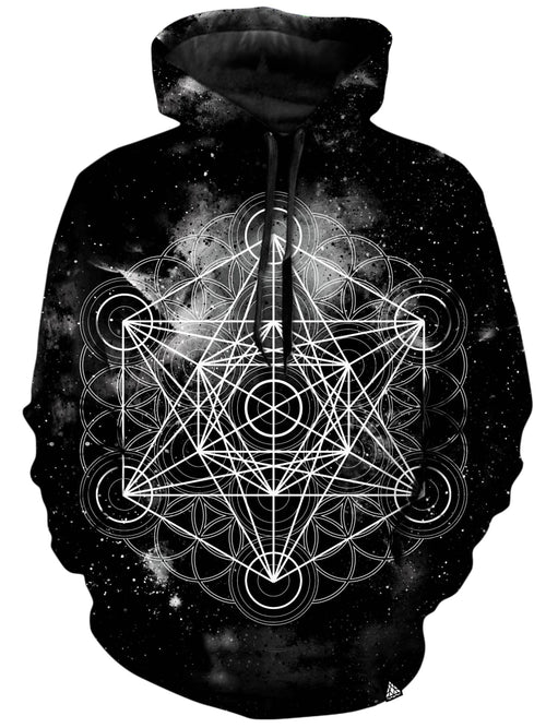 Black Space Metatrons Cube Unisex Hoodie Set 4 Lyfe Epic Hoodie