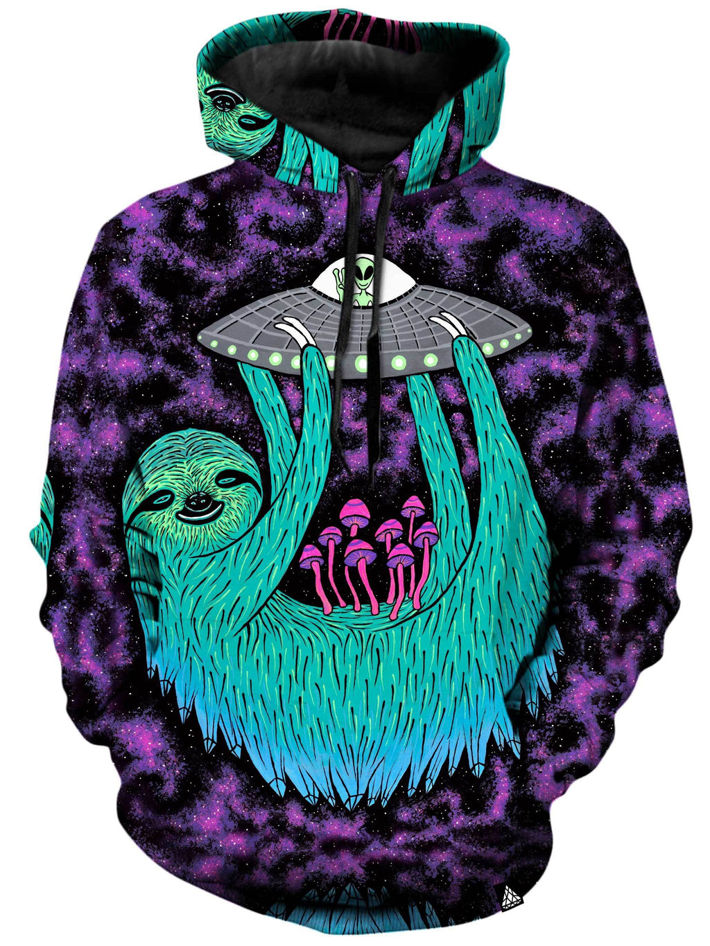 Sloth Abduction Unisex Hoodie Set 4 Lyfe Epic Hoodie