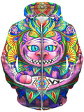 Cheshire Cat Unisex Zip-Up Hoodie