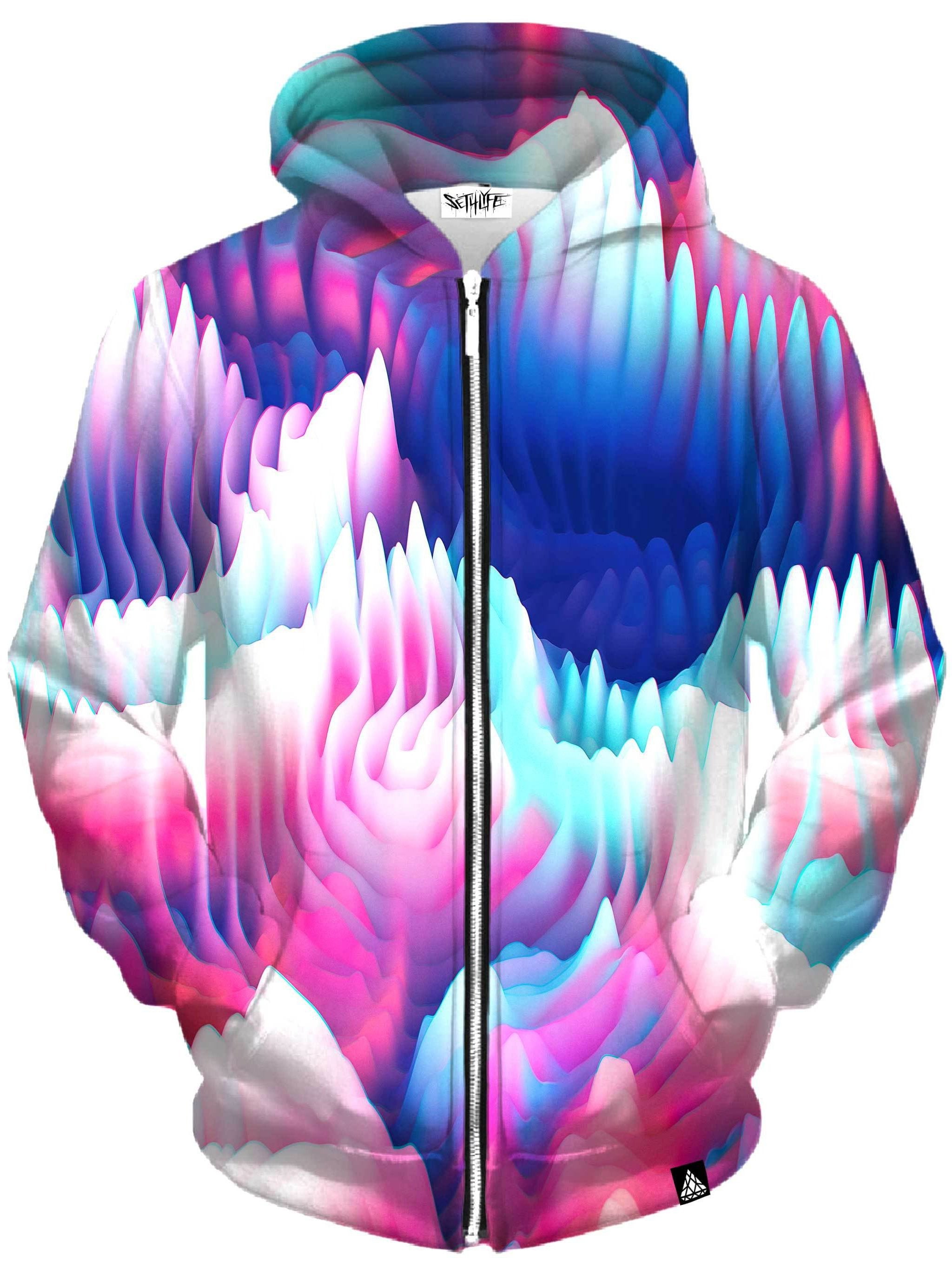 Future Bass Unisex Zip-Up Hoodie Set 4 Lyfe Epic Hoodie