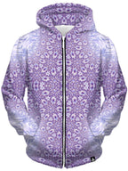 Lavender Starseed Portal Unisex Zip-Up Hoodie Set 4 Lyfe Epic Hoodie