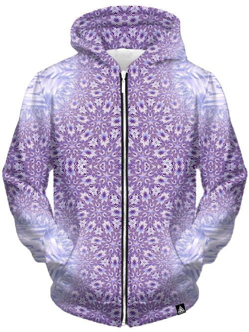 Lavender Starseed Portal Unisex Zip-Up Hoodie Set 4 Lyfe Epic Hoodie