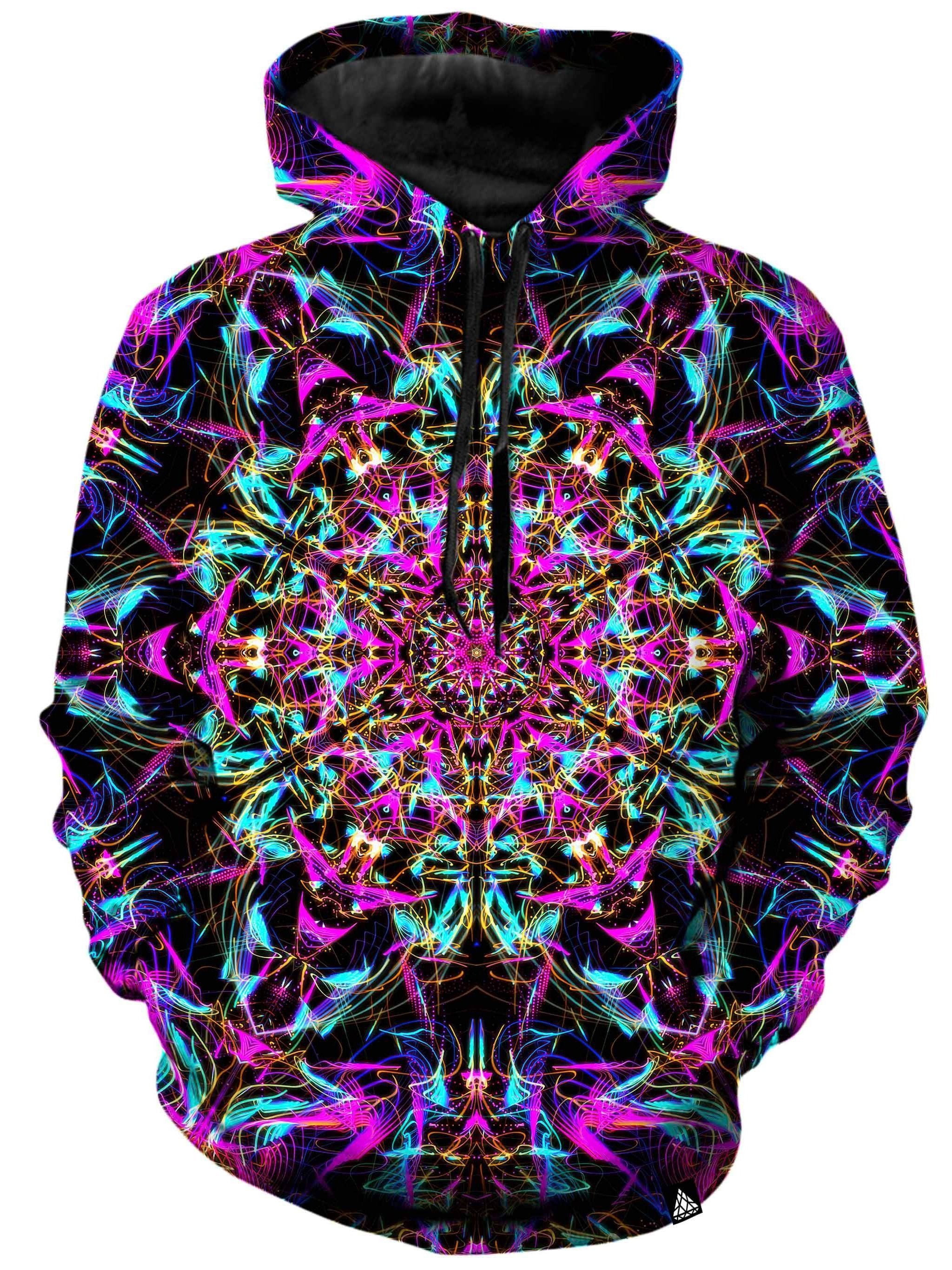 Neon Mandala Unisex Hoodie Set 4 Lyfe Epic Hoodie