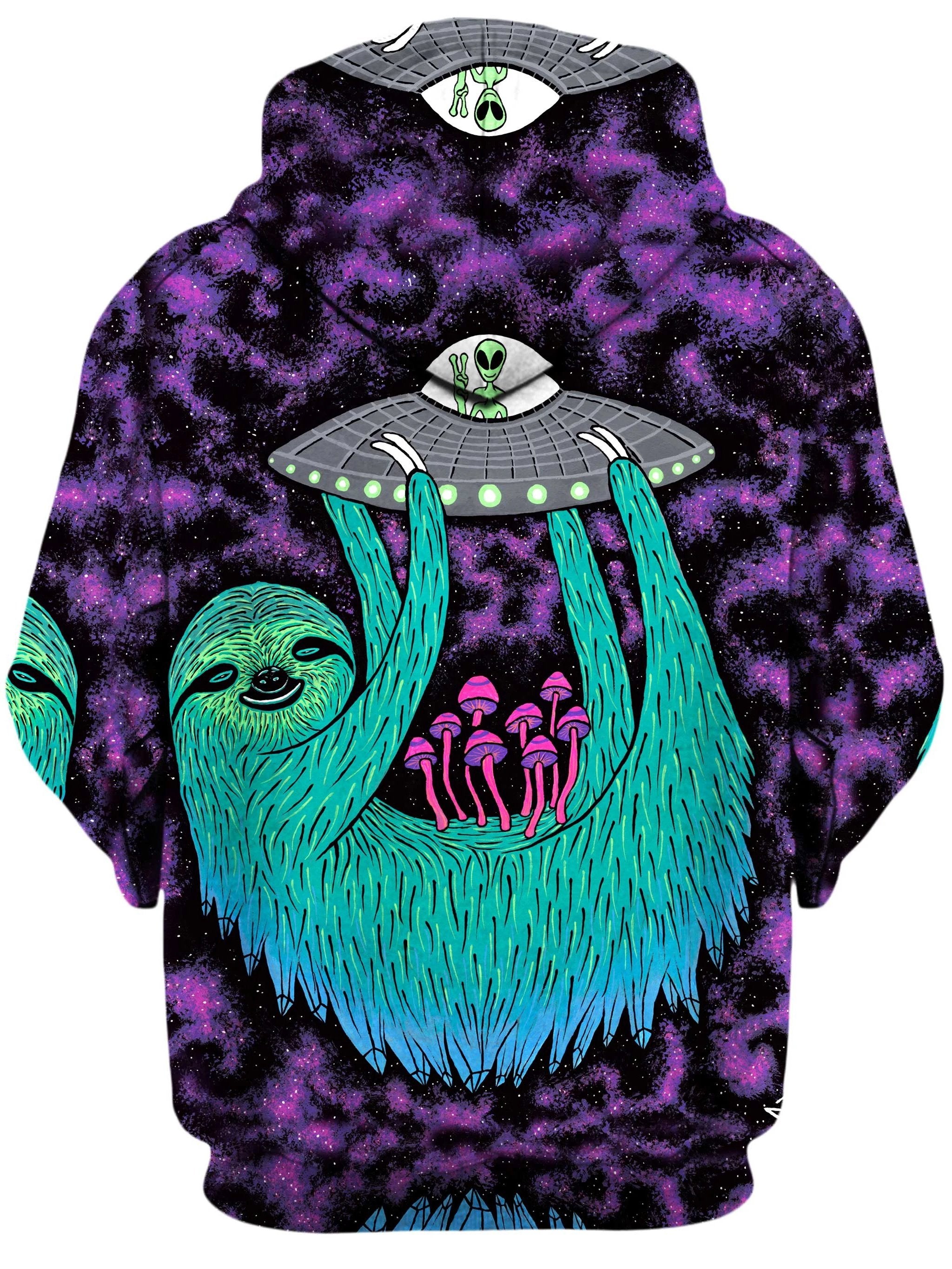 Sloth Abduction Unisex Zip-Up Hoodie Set 4 Lyfe Epic Hoodie
