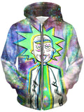 Trippy Rick Unisex Zip-Up Hoodie Set 4 Lyfe Epic Hoodie