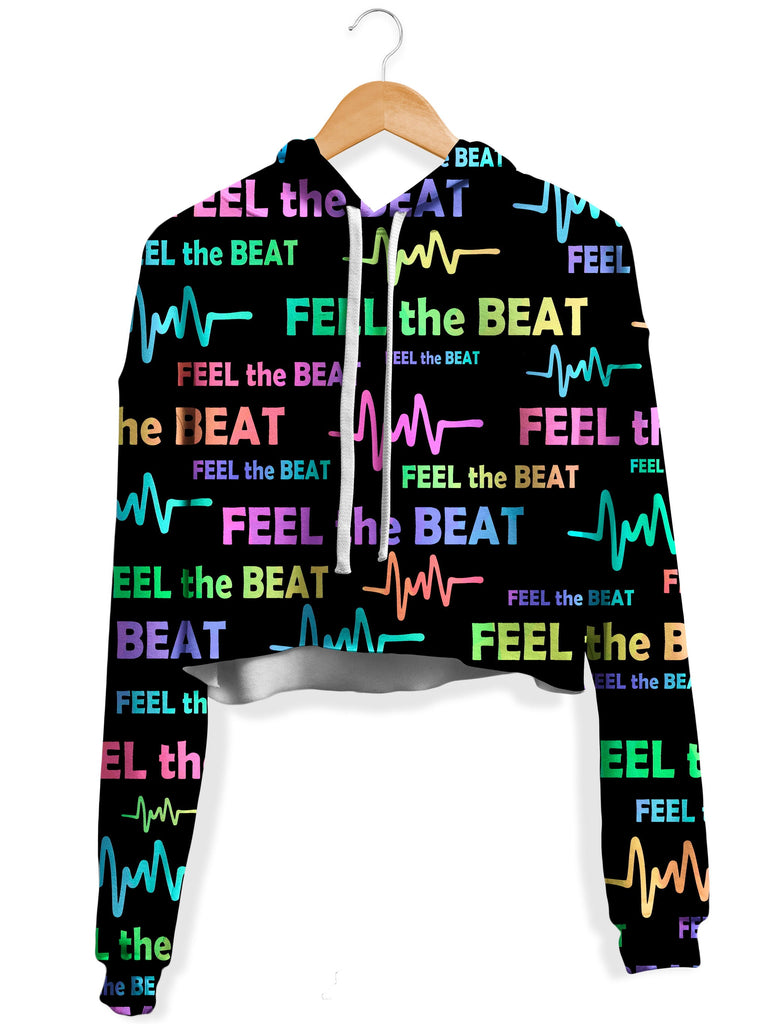 Sartoris Art - Feel the Beat Fleece Crop Hoodie