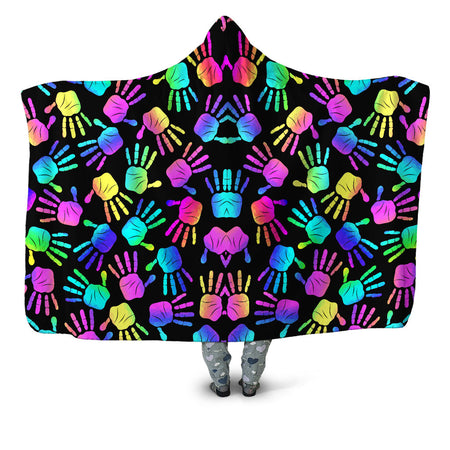 Sartoris Art - Rave Hands Hooded Blanket