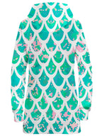 Mermaid Scales White Hoodie Dress Sartoris Art Epic Hoodie