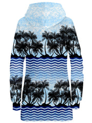 Tropical Waves Hoodie Dress