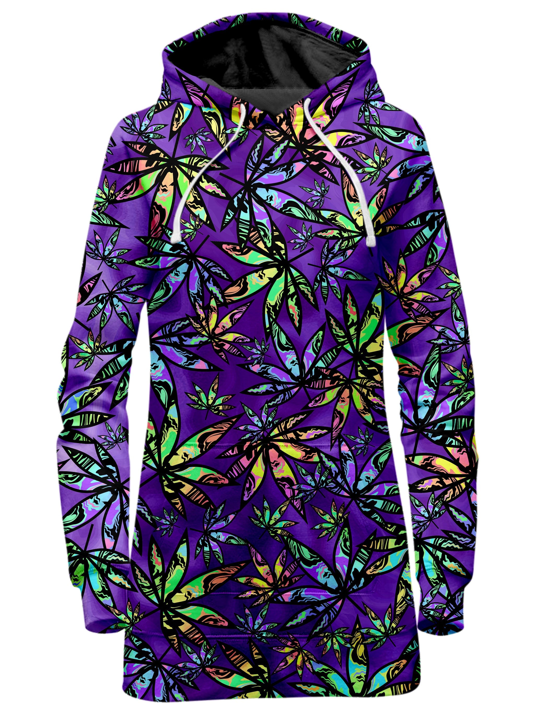 Cannabis Cascade Hoodie Dress Sartoris Art Epic Hoodie