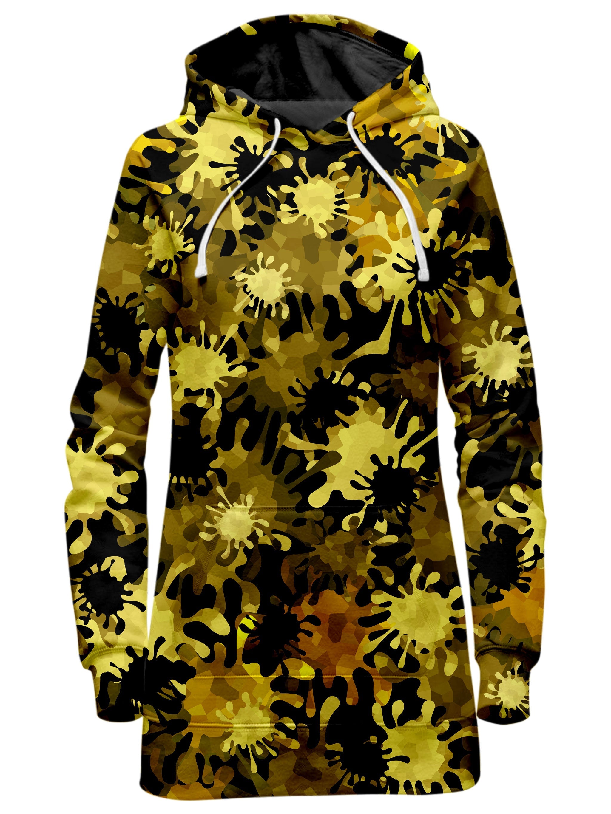 Gold Splatter Hoodie Dress Sartoris Art Epic Hoodie