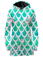 Mermaid Scales White Hoodie Dress Sartoris Art Epic Hoodie