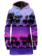 Paradise Palm Trees Hoodie Dress Sartoris Art Epic Hoodie