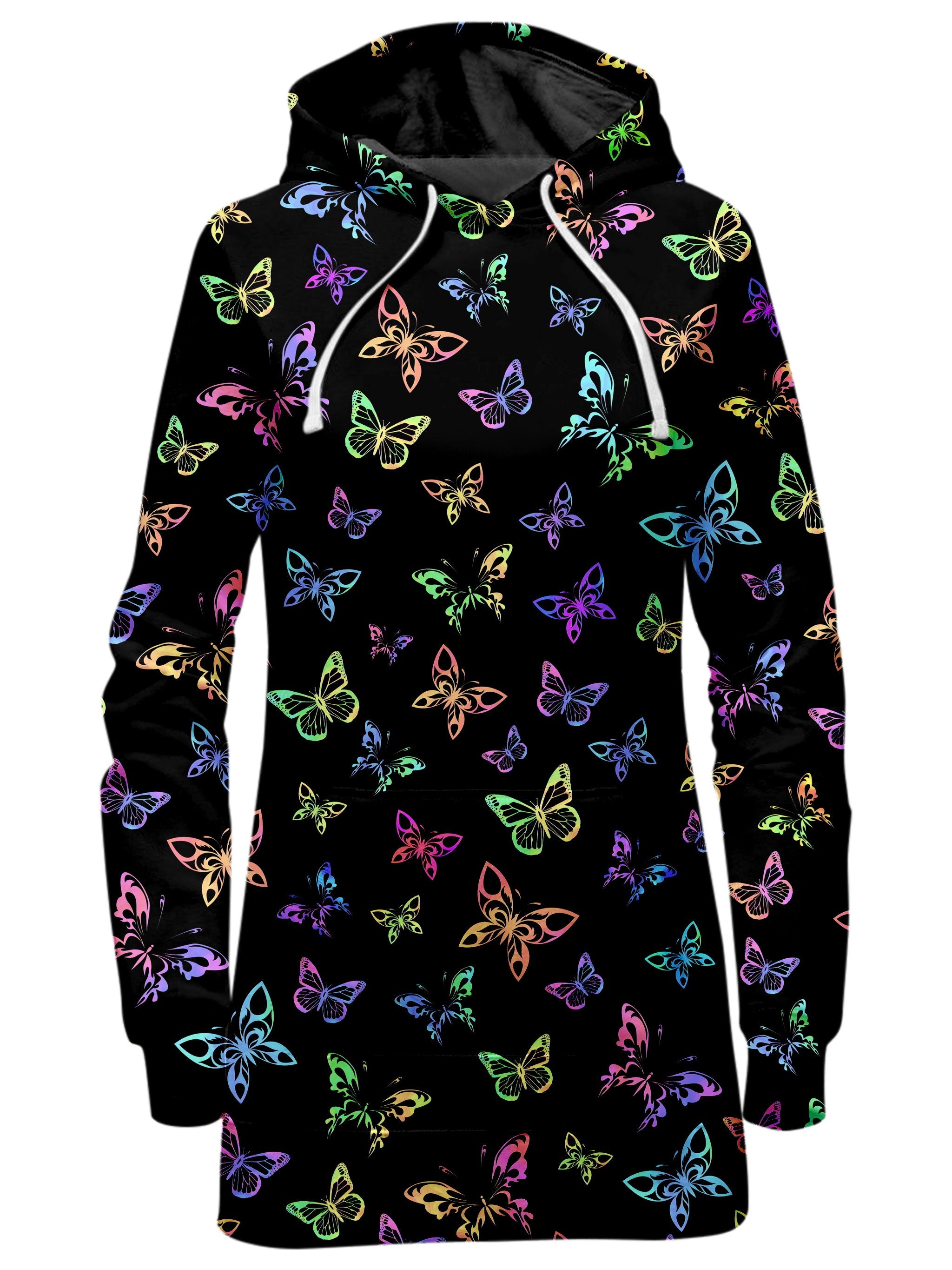 Psychedelic Butterflies Hoodie Dress Sartoris Art Epic Hoodie