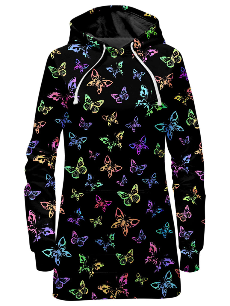 Sartoris Art - Psychedelic Butterflies Hoodie Dress