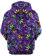 Cannabis Cascade Unisex Zip-Up Hoodie Sartoris Art Epic Hoodie