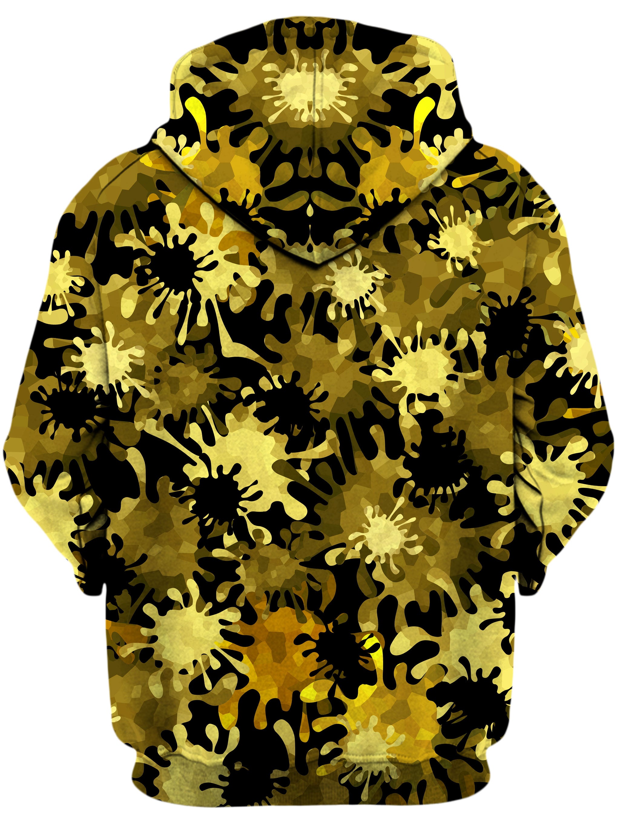 Gold Splatter Unisex Zip-Up Hoodie Sartoris Art Epic Hoodie