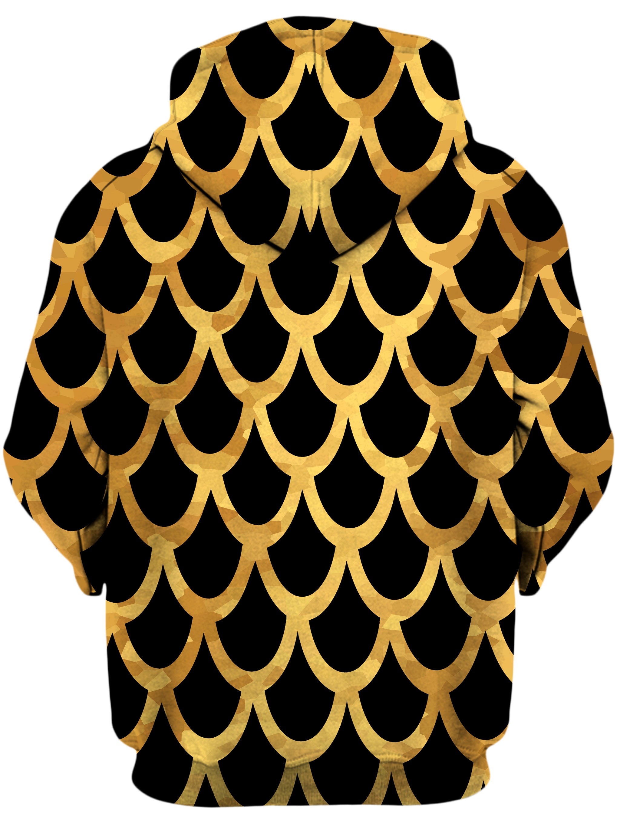 Mermaid Scales Gold Unisex Zip-Up Hoodie Sartoris Art Epic Hoodie