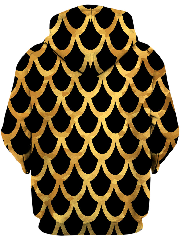 Mermaid Scales Gold Unisex Zip-Up Hoodie