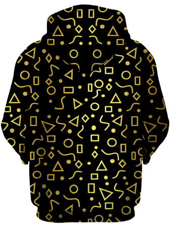 Sartoris Art - Mod Gold Shapes Unisex Zip-Up Hoodie