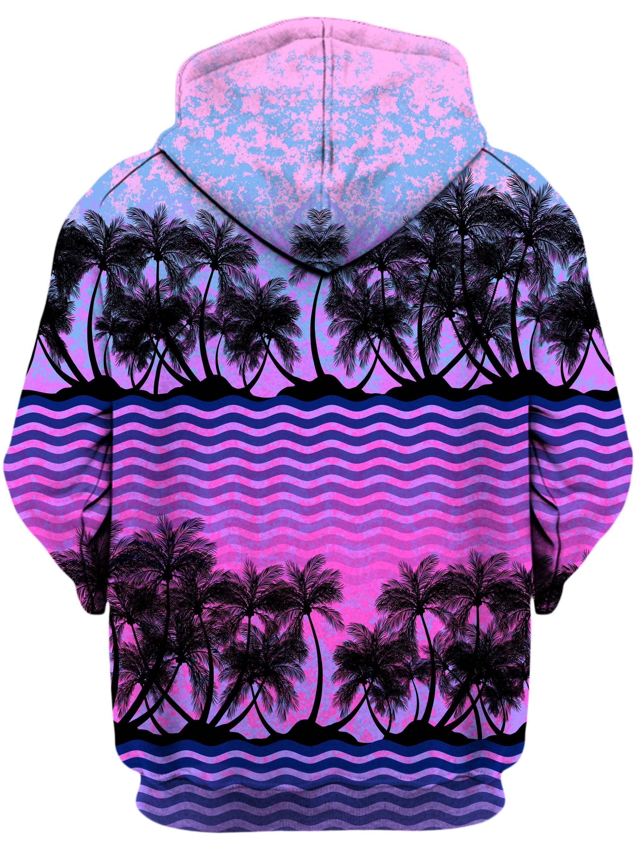 Paradise Palm Trees Unisex Zip-Up Hoodie Sartoris Art Epic Hoodie