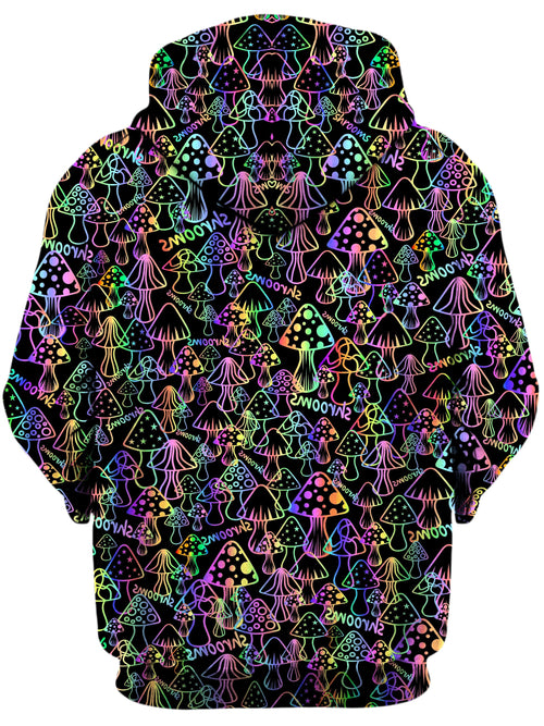 Psychedelic Shrooms Unisex Zip-Up Hoodie Sartoris Art Epic Hoodie