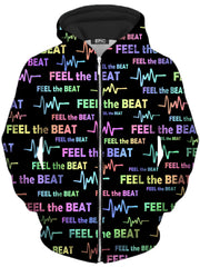 Feel the Beat Unisex Zip-Up Hoodie