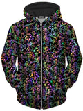 Psychedelic Shrooms Unisex Zip-Up Hoodie Sartoris Art Epic Hoodie