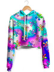 Groovy Trip Fleece Crop Hoodie