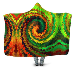 Abstract Rotation Hooded Blanket