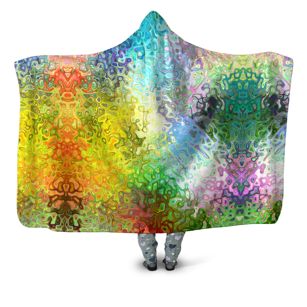 Color Jumble Hooded Blanket Sartoris Art Epic Hoodie