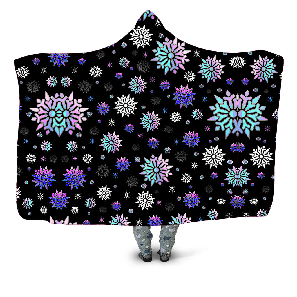 Sartoris Art - Festive Night Sky Hooded Blanket