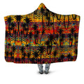 Flamingo Island Hooded Blanket Sartoris Art Epic Hoodie
