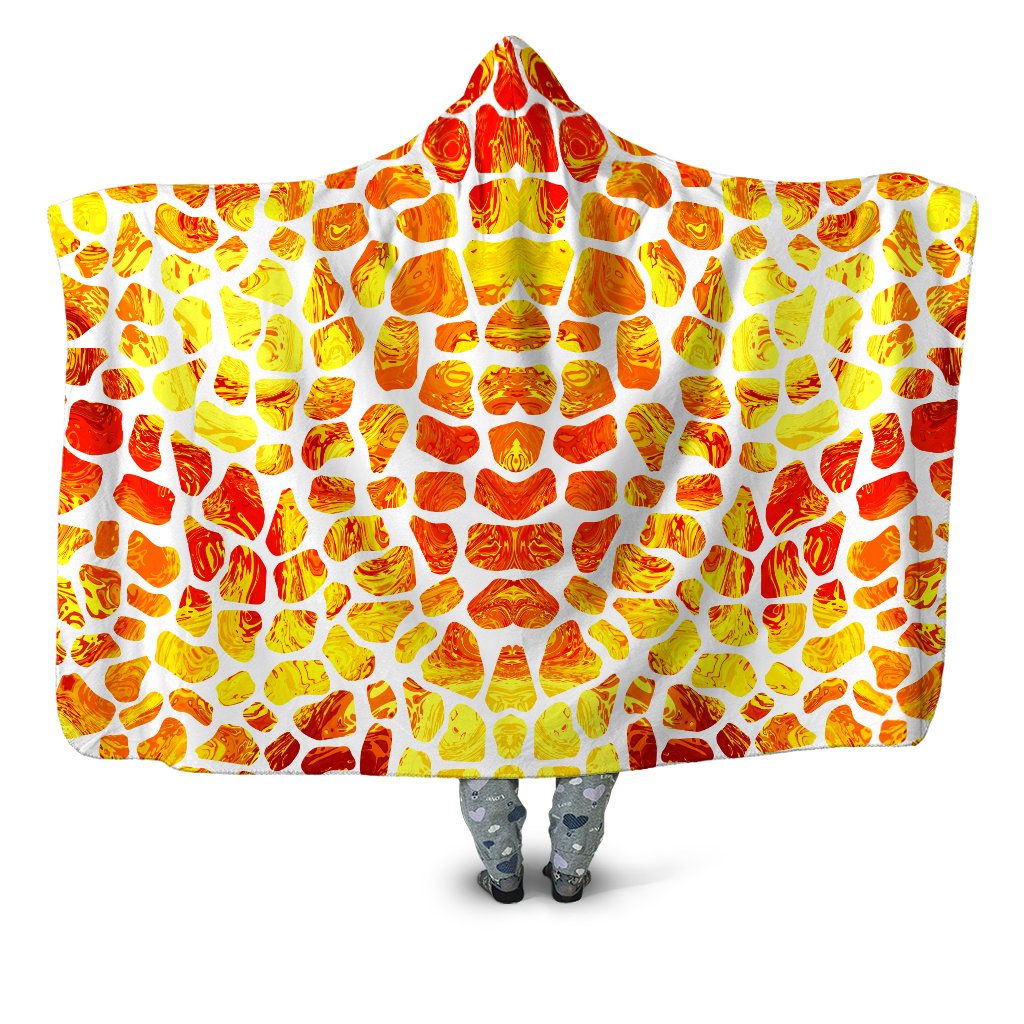 Giraffe Pattern Hooded Blanket Sartoris Art Epic Hoodie