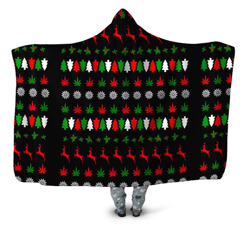 Sartoris Art - Happy Holidaze Hooded Blanket