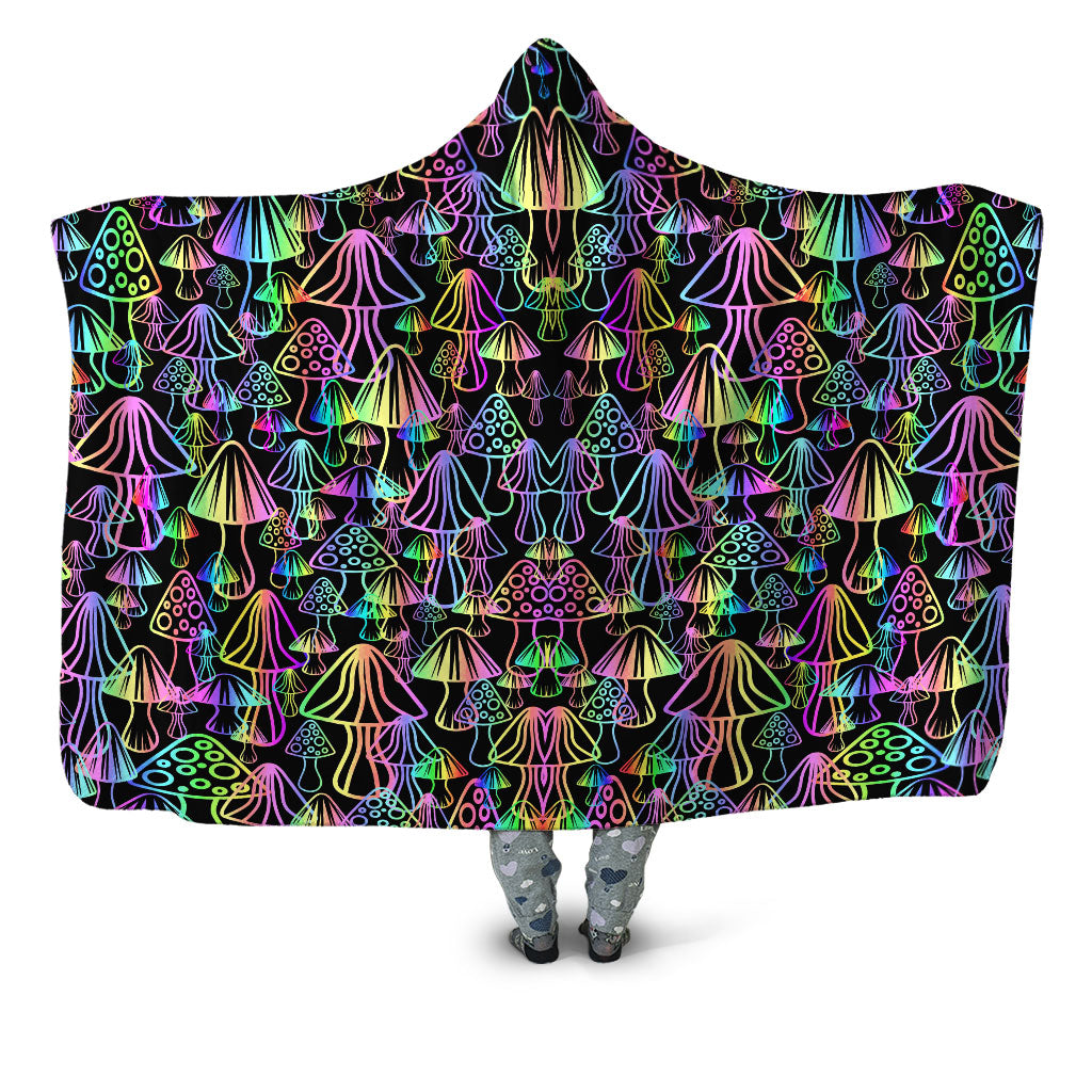 Magic Mushrooms Hooded Blanket Sartoris Art Epic Hoodie